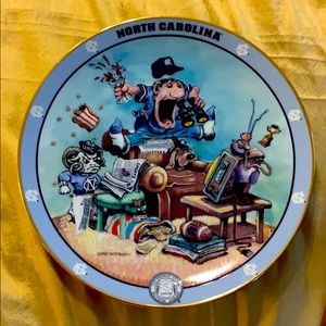 North Carolina Fan Plate B7129